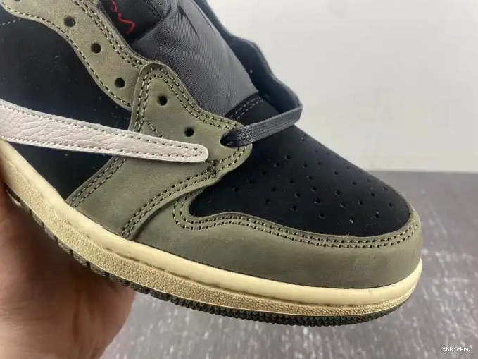 Reps TBK OG TRAVIS LOW 1 JORDAN SCOTT SP AIR X 'BLACK DM7866-002 OLIVE' 0510